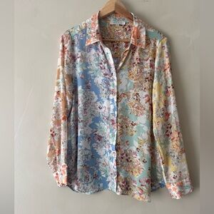 Rose & Olive Multicolor Floral Blouse 491